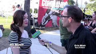 Rose McGowan talks W Eric Blair  @ the 8th Johnny Ramone Tribute 2012