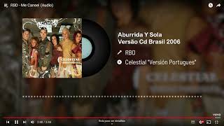 Aburrida Y Sola   Versão Cd Brasil 2006