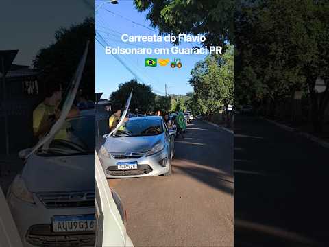 Carreata do Flávio Bolsonaro em Guaraci PR 🇧🇷🤝🚜 #agro