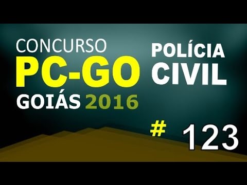 Concurso Polícia Civil de Goiás PC GO 2016 - Informática Aula 123