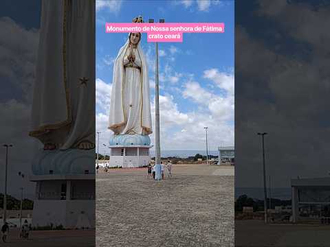 Estátua nossa senhora de Fátima em crato ceará #santa #estatua #fe#- ✅ Handle:  @RaizesDoCariri
