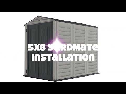 Duramax 5x8 YardMate Plus Outdoor Storage Shed assembly