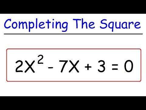 How To Solve Quadratic Equations By Completing The Square Video
