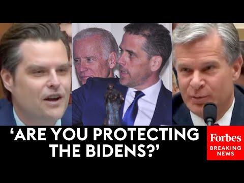 'Sounds Like A Shakedown, Doesn't It?': Matt Gaetz Confronts Wray With Alleged Hunter Biden Message
