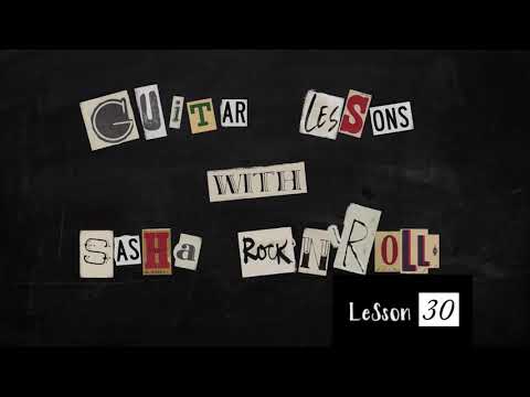 Sasha Rock'n'Roll guitar lessons - The Adicts (Viva La Revolution) видео урок №30 tutorial