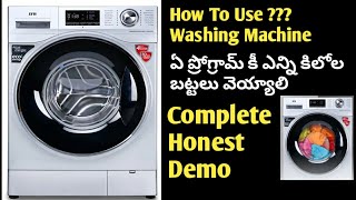 IFB Front Load Washing Machine Demo || How To Use Front Load Washing Machine Fully Automatic Washer