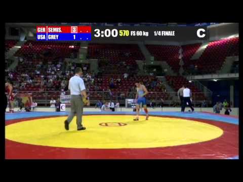 Junior World 2013 - 60kg FS Alexander Semisorow GER vs.GREY, Mark (USA)