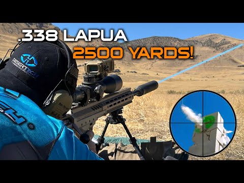 .338 Lapua 2500 yard Accuracy with Sniper Rifle!