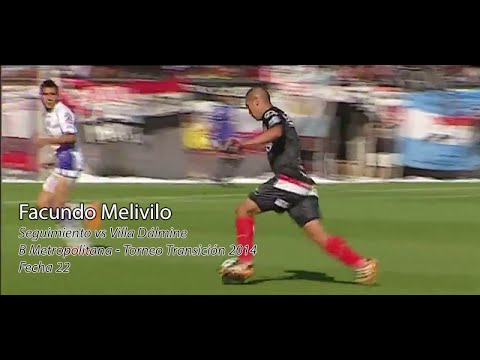 Facundo Melivilo (Chacarita) - Seguimiento vs Villa Dálmine - (B Metro 2014) - Fecha 22