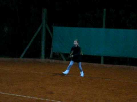 Milena Ender Tenis - con papi 2
