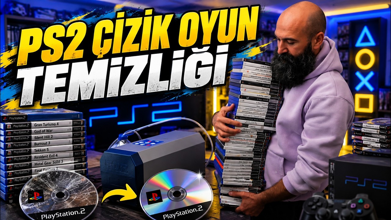Çizik Cdlerimizi temizliyoruz Xbox 360 ve PS2 oyunlarıbirazda PS4 PS3 ve PS5 Oyunları [NPC Esnaf🔴]