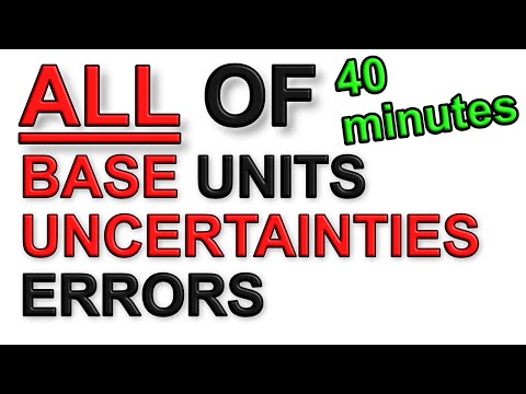 A Level Physics Revision: All of Foundations of Physics - Units, Prefixes, Errors, Uncertainties