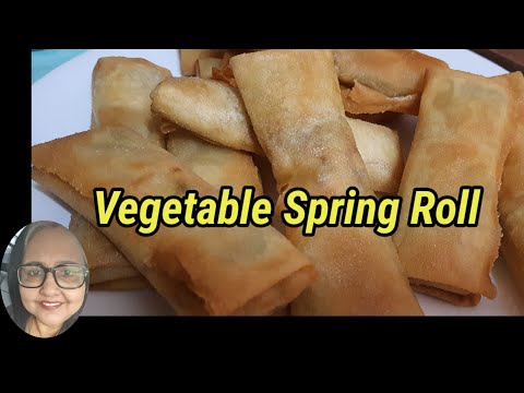 Spring Roll recipe || Crispy Vegetable Spring Roll With Ready-made sheets