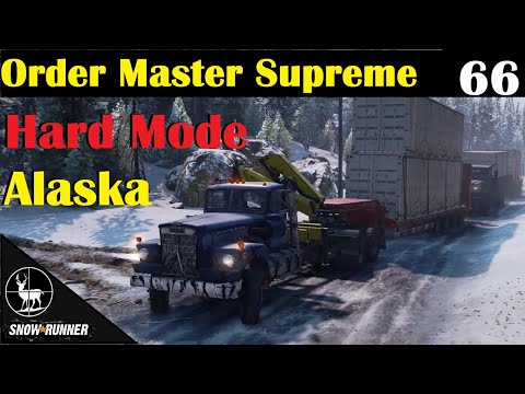 Order Master Supreme ⚠️ SnowRunner Hard Mode ⚠️ Alaskan Contracts