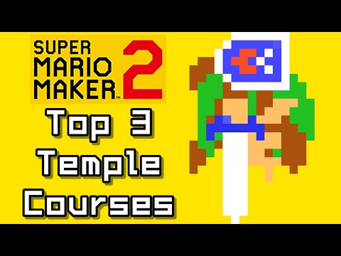 Super Mario Maker 2 Top 3 LINK - TEMPLES Courses (Switch)
