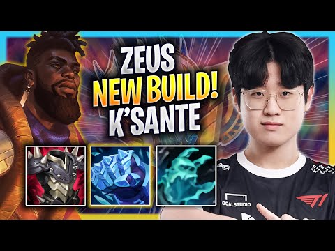 ZEUS TRIES NEW K'SANTE BUILD! - T1 Zeus Plays K'sante TOP vs Graves! | Season 2023