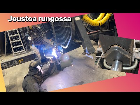 Kärryn runkoputki poikki