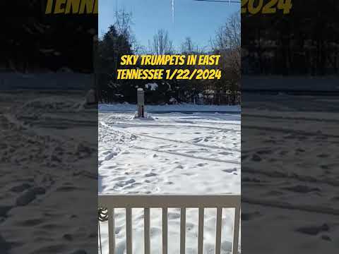 sky trumpets in East Tennessee on 1/24/2024.    #skytrumpets #endoftime #rapture