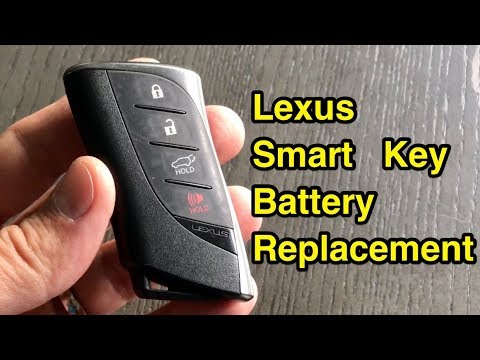 How to replace Lexus smart proximity key fob battery 2018+
