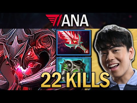 Shadow Fiend Dota 2 7.32 Gameplay T1.Ana with 22 Kills and Cuirass #dota2 #dota2gameplay