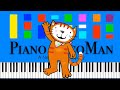 Poppy Cat Theme Song Slow Easy Medium Piano Tutorial 4K