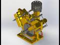 Real View MOTOR DE VAPOR OSCILANTE DE 4 CILINDROS