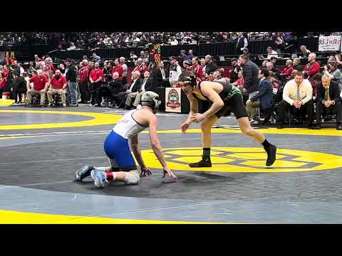 120 lbs D3 State Final Tyler Barnes, Delta vs Spencer Shore, Miami East