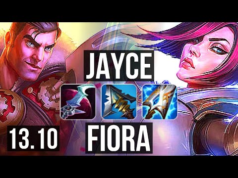 JAYCE vs FIORA (TOP) | 10/1/5, 600+ games, Dominating | KR Master | 13.10