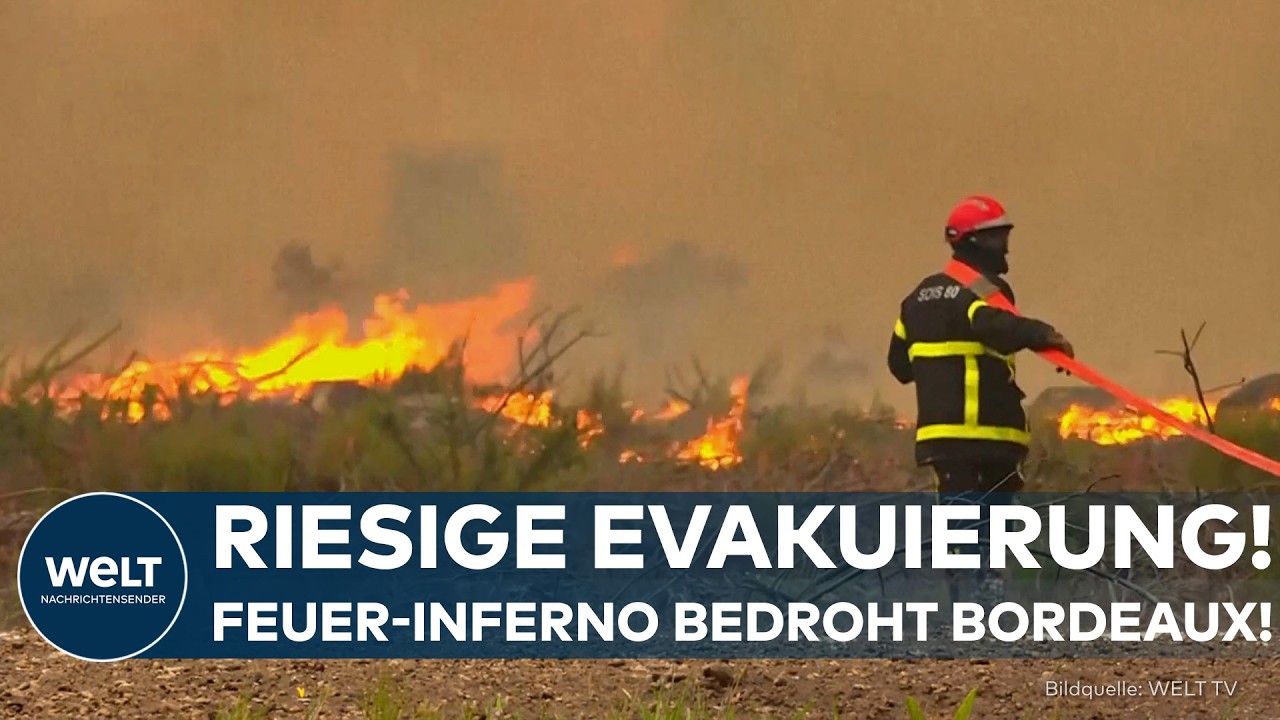 FRANKREICH IM AUSNAHMEZUSTAND: Feuerwalze rollt auf Bordeaux zu! Hunderttausende auf der Flucht!