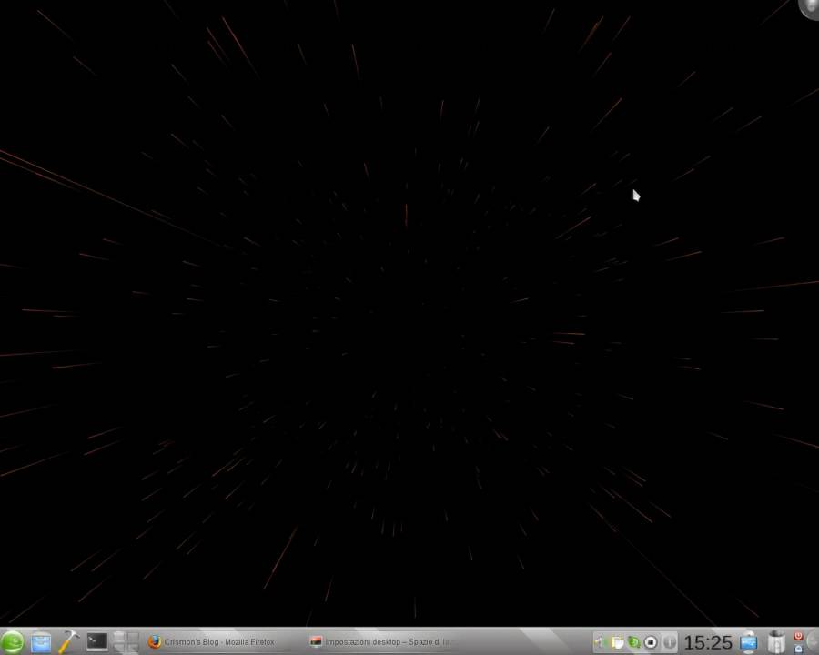 Star Field Plasma Wallpaper