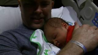 Dad and One Day Old Son Gospel Only