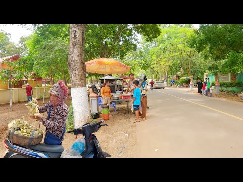 Best Countryside Street Food, Phnom Oudong, Wat Saang Phnom Resorts in Kandal Province, Cambodia