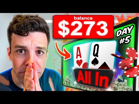 I’m Restarting My Poker Career at $0 - Day 5