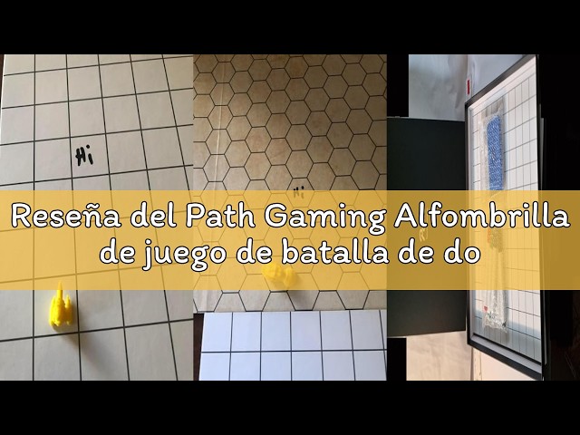 Vídeo relacionado con Alfombrilla de juego de batalla de doble cara para DND - Mapa de juego RPG de mesa. Ideal para Dungeons and Dragons, Pathfinder, Warhammer y otros juegos de rol de mesa