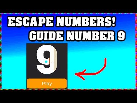 ESCAPE NUMBERS: Number 9 Walkthrough 🔢 [Easy and Fast Guide] [Roblox] [English]