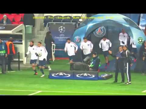 PSG / Ludogorets 06.12.2016 : 2-2 (C1 J6) 1/4 : Entrée du PSG
