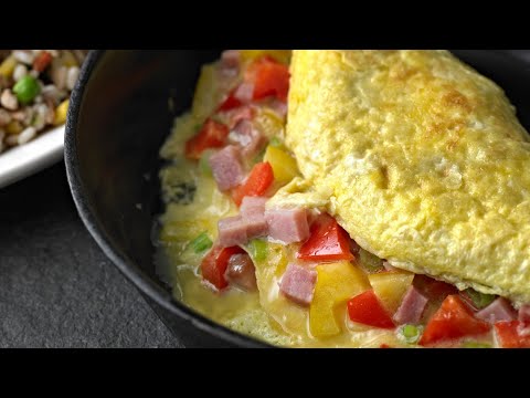 The Steam-Finish Trick That Makes a 6-Egg Ham & Cheese Omelet Perfectly Fluffy Every Time