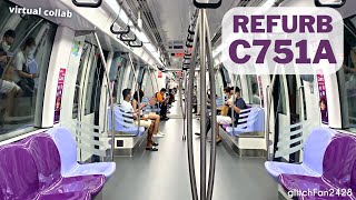 First Refurbished C751A | Ride on the North East Line [SBST]