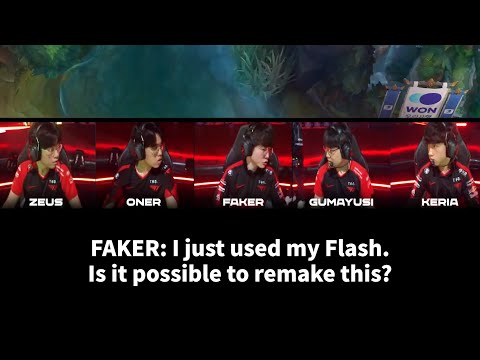 [ENGSUB] T1 vs DK in-game pause comms FULL version | Faker Flash