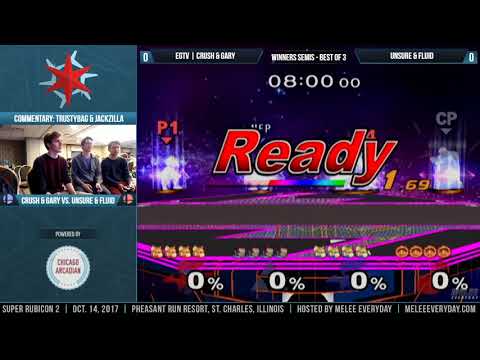 Super Rubicon 2 - EGTV | Crush & Gary vs. Unsure & Fluid - SSBM - Winners Semis