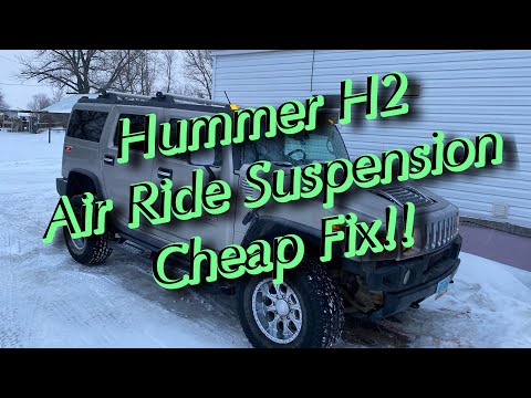 Hummer H2 Air Ride Suspension Fix. Cheap 10 Min DIY