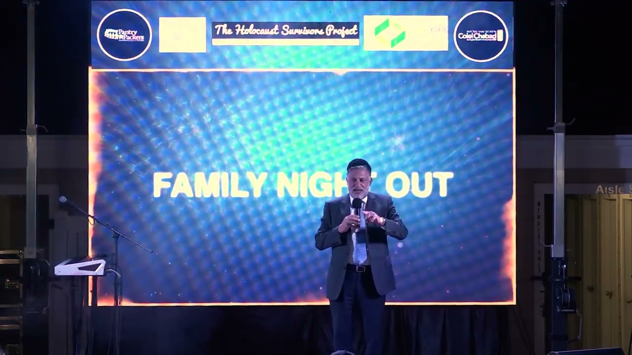 Rabbi Eli J. Mansour at the Colel Chabad Pantry Packers Family Night Out Deal NJ Summer 2022