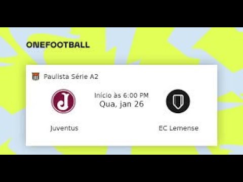 Campeonato Paulista A2 - Rodada 1 - Juventus SP x Lemense SP ( Com IMAGEM )