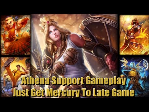 SMITE: Athena Support Gameplay - Taunts For Days