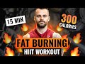 15 MIN FAT BURNING HIIT WORKOUT - Burn Calories, No Equipment, No Repeats