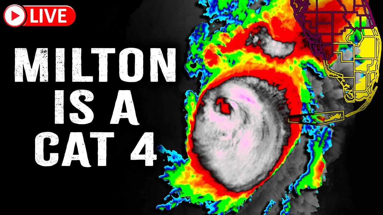 🔴Major Hurricane Update: Milton's 12 Hours Until Catastrophic Impacts, with LIVE Cameras