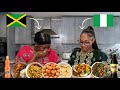 MY JAMAICAN FRIEND TRIES MY FAVOURITE NIGERIAN DISHES! | ONYI OKEKE