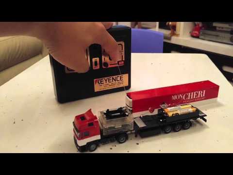 Herpa HO 1/87 MAN F2000 Truck made by Keyence Desk Runner