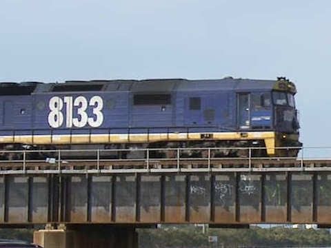 81 Class Diesel Locomotive With Pacific National Coal Train At Kooragang Island (6/6/2010) - PoathTV