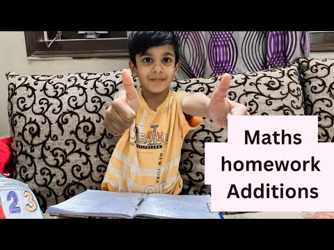 Aashiq doing his Maths Homework ‘additions’ #aashiq #mathshomework #maths #addition #shona #math